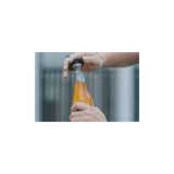 Quad Lock MAG phone ring stand with magnetic grip and bottle opener accessory, shown attached to a smartphone for secure handling.