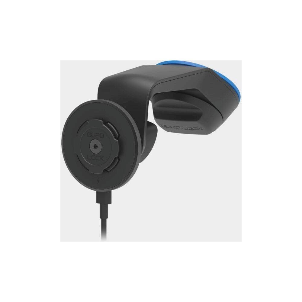 Quad Lock Wireless Charging Head V2 for car and desk mounts, fast charging accessory for compatible devices.