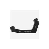 Aztec 180mm rotor adapter for converting post mount caliper to flatmount frame on bicycle components.