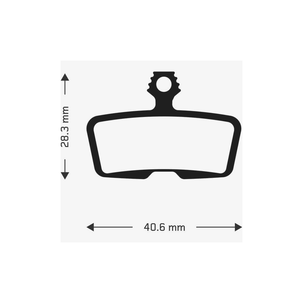 Aztec e-Bike disc brake pads for Avid Code 2011+ models, showing metal and composite friction surfaces for bike braking components.