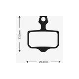 Aztec e-bike disc brake pads for Avid Elixir and Sram DB XX XO models, showcasing the brake pad components on a clean background.