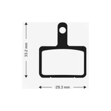 Aztec Shimano Deore M515 M525 M575 disc brake pads for e-bike, durable high-performance components, shown in close-up image.