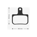Aztec e-Bike disc brake pads for SRAM DB1, DB3, and DB5, showing durable, high-performance brake components for bicycles.