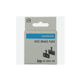 Shimano G04Ti-MX metal sintered disc brake pads with titanium back and spring, component for bicycle braking systems.