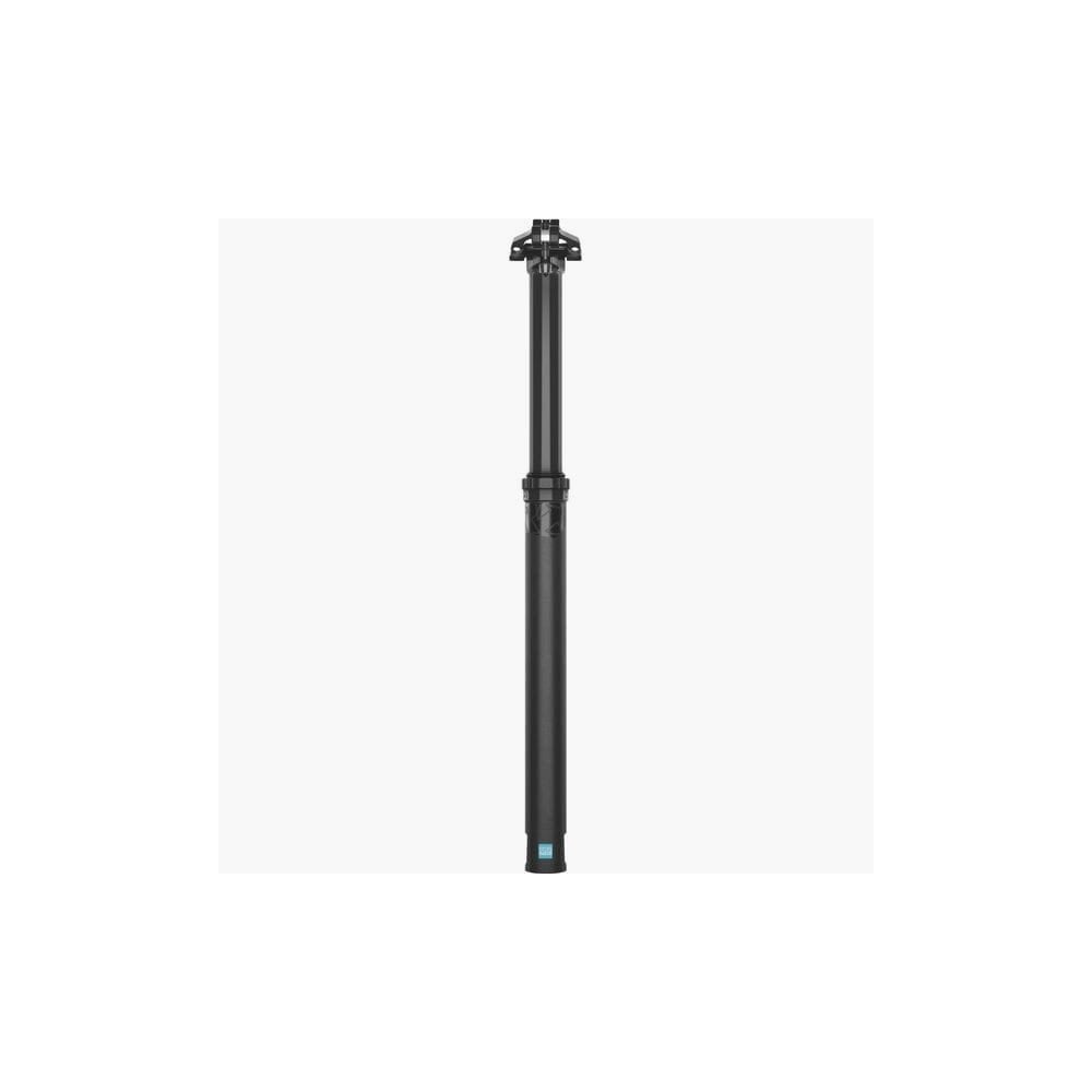 PRO Koryak internal dropper seatpost for mountain bikes with infinite travel adjustment, shown installed on a mountain bike frame.