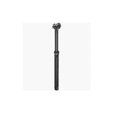 PRO Koryak internal dropper seatpost for mountain bikes with adjustable tilt, showing the sleek black component with control lever.
