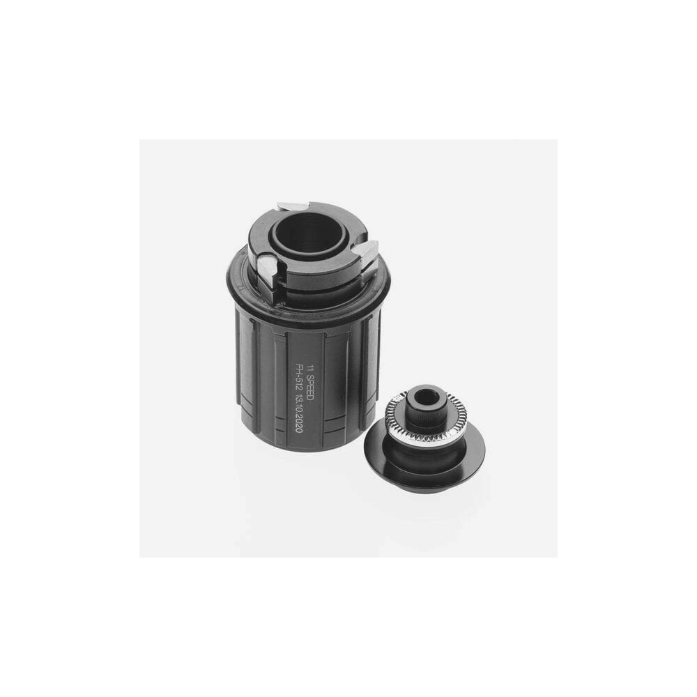 Profile Design Freehub Body FH-512 for 10/11-speed Shimano GMR rim brake wheels, shown with black finish and detailed threading.