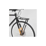 Black M Part Tour AVS front pannier rack for bikes, adjustable with AVS system, designed for secure bike accessory attachment.