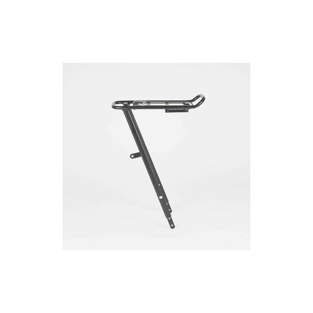 M Part Tour AVS Front Pannier Rack in black, adjustable bike rack with AVS system for versatile cycling storage.