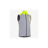 HUMP men's ultra-reflective waterproof cycling vest with high visibility, packable and lightweight for outdoor riding safety.