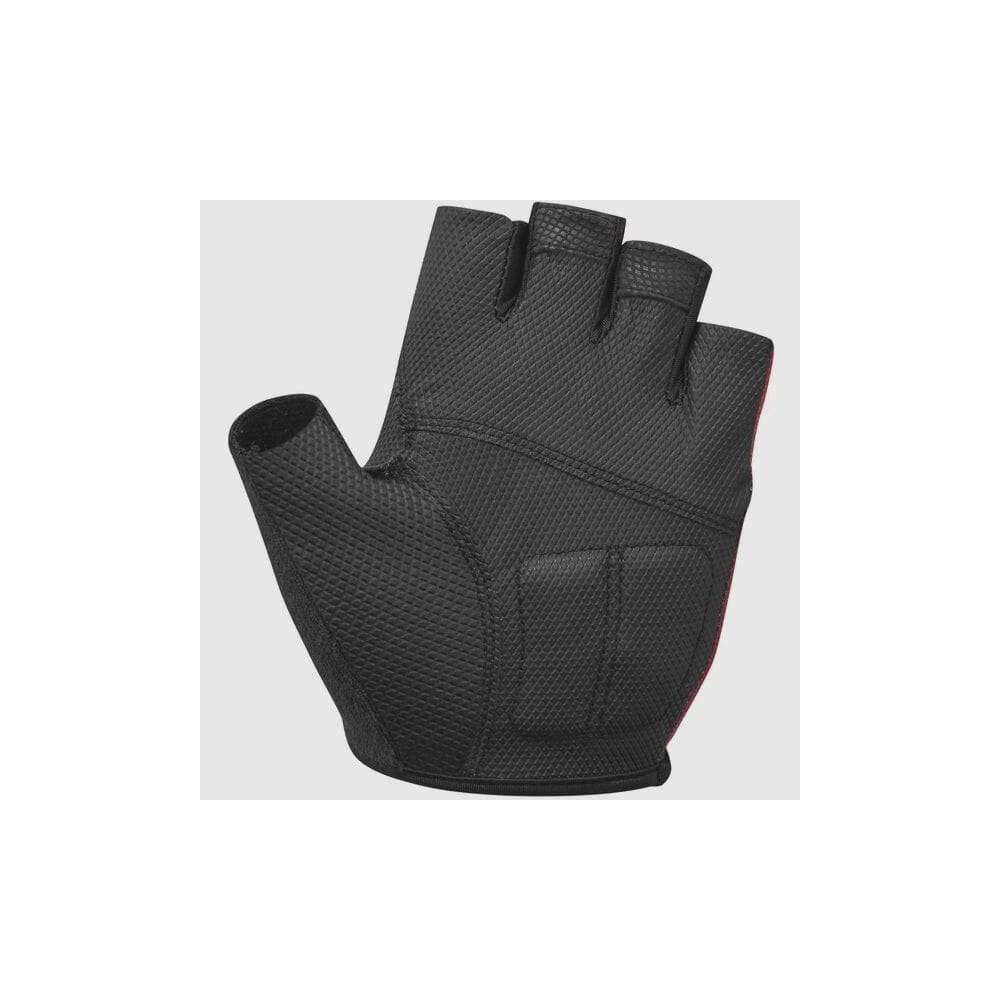 Shimano men's Airway cycling gloves with breathable mesh palms and short cuffs, offering padding and comfort for riders.