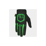 Fist Handwear fluorescent yellow gloves with Clarino palm for grip and comfort, suitable for outdoor or sports activities.