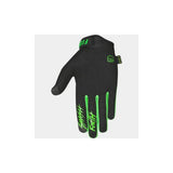 Fist Handwear fluor green durable grip gloves for wet and dry use, showing the textured palm and snug fit on a person's hand.