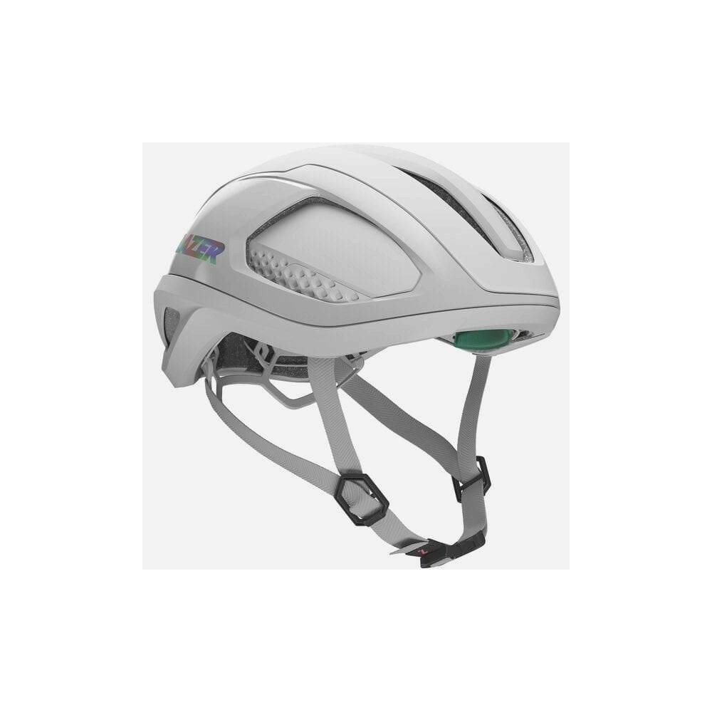 Lazer Vento KinetiCore aerodynamic cycling helmet with advanced ventilation and ScrollSys fit system, shown from side view.