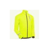 HUMP Women's Reflect Waterproof Cycling Jacket with packable design, shown in black, featuring reflective details for visibility.