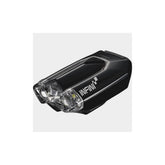 Infini Lava Super Bright Micro USB front bike light with quick release bracket in black, designed for bicycle safety.