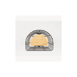 AtranVelo EPIC CURVE AVS bike basket with bamboo base, 24.5L capacity, mounted on a bicycle for carrying accessories.