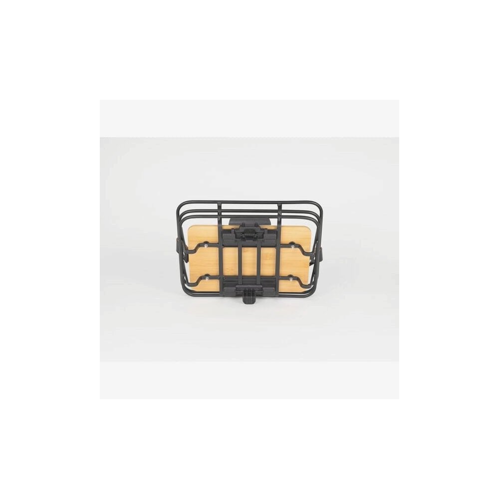 AtranVelo EPIC RETRO AVS bike basket with bamboo base, 8L capacity, featuring a stylish accessory for cycling storage.