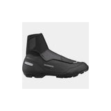 Shimano MW5 MTB shoes with waterproof DryShield material, warm lining, and reflective details for cycling in various conditions.