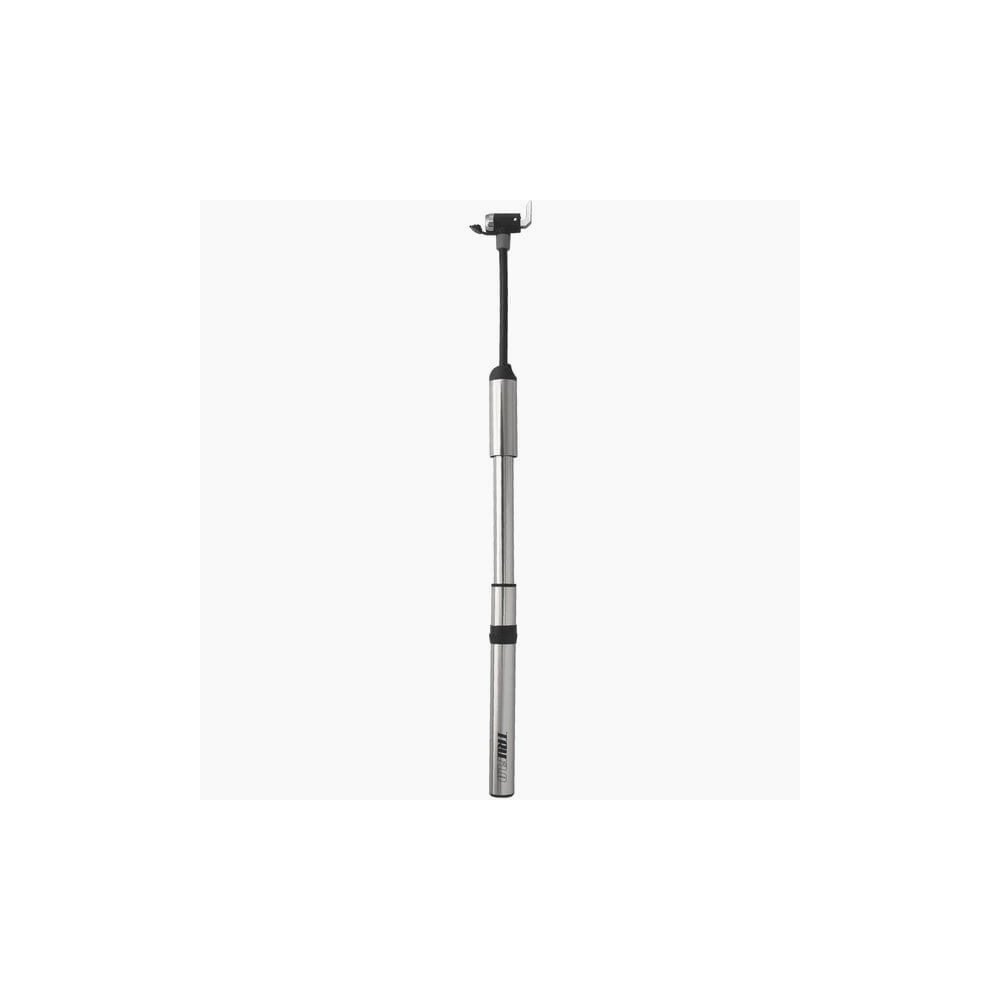 Truflo Air Flow high pressure CNC mini pump with flexible head for Presta and Schrader valves, portable bike pump accessory