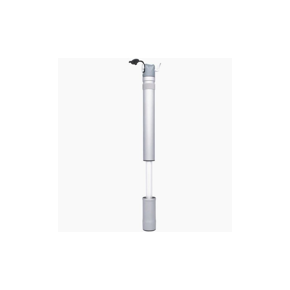 Truflo Air Switch Turbo CNC Mini Pump accessory with Presta valve, high volume and pressure, grey color.