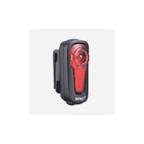 Infini Metis rechargeable rear bike light with automatic brake light function, compact accessories for enhanced safety.