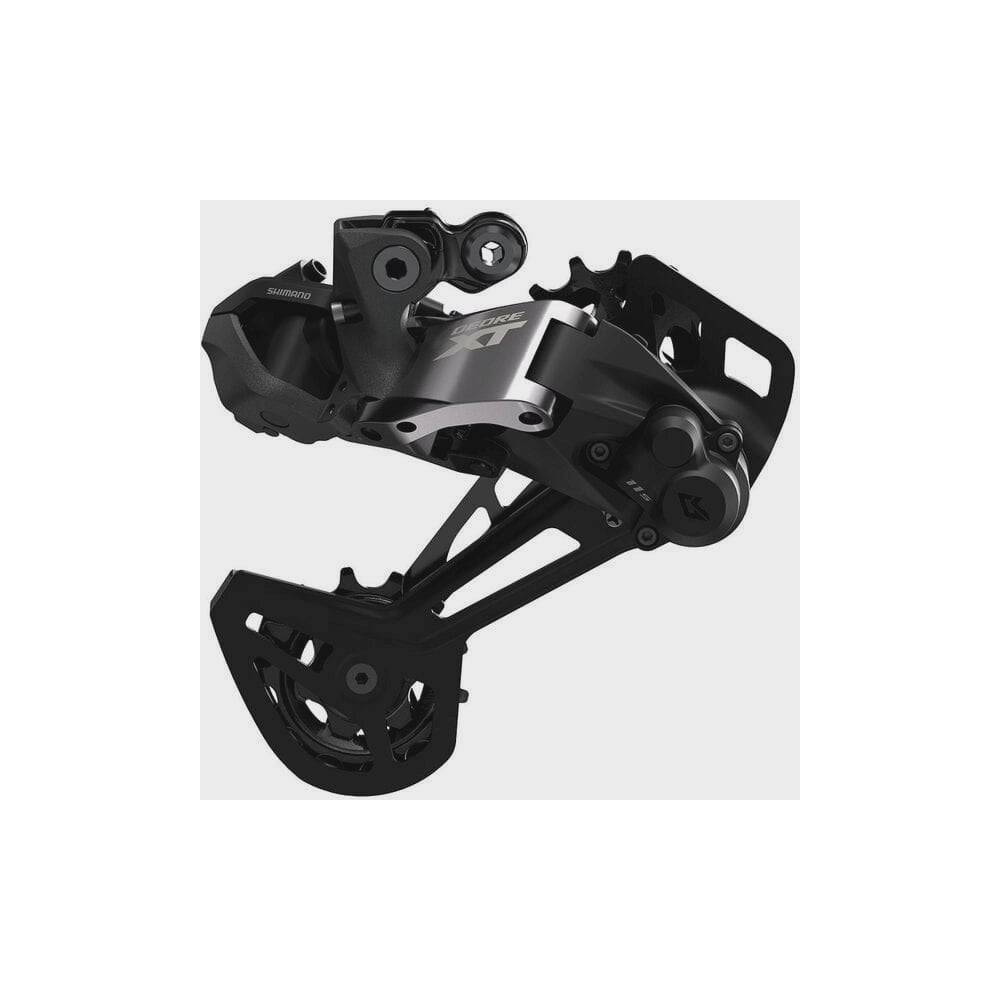 Shimano Deore XT RD-M8150 Di2 rear derailleur with long cage for 11-speed mountain bike, Shimano Deore XT components.