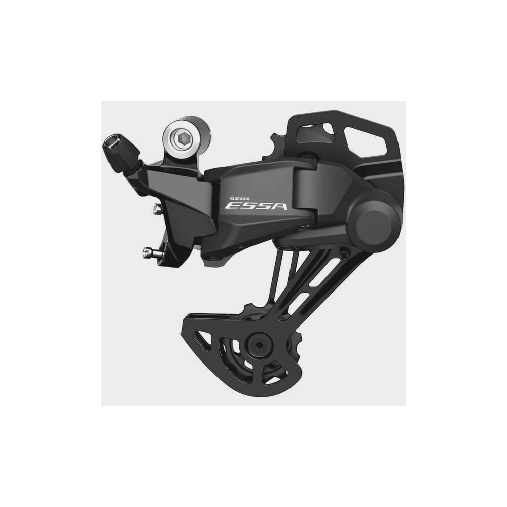 Shimano ESSA RD-U2000 GS rear derailleur for 1x MTB 8-speed bikes, black, with 45T capacity and HG chain compatibility.