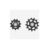 Shimano GRX rear derailleur pulley set replacement kit for RX825 and RX820 components, includes two durable pulley wheels.