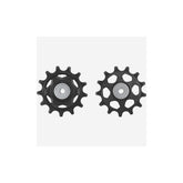 Shimano CUES RD-U6000 rear derailleur tension and guide pulley set for bike components, showing detailed pulley components.