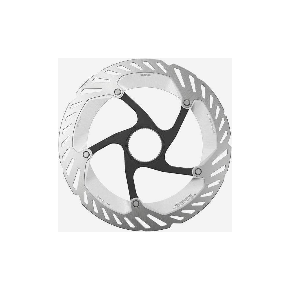 Shimano Deore XT RT-CL800 Ice Tech FREEZA 180mm center lock brake rotor with ventilated surface for mountain biking components