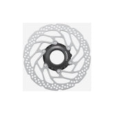 Shimano STEPS RT-EM300 160mm rear e-bike rotor with internal and external lockring, used for electric bicycle brake systems.