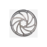 Aztec stainless steel 6-bolt fixed disc brake rotor, 2mm thickness, for bicycle components, visible with mounting holes and rotor surface.