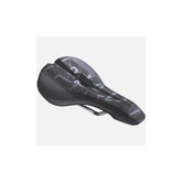 PRO MSN 1.3 Enduro saddle with carbon-reinforced base and drainage port, designed for mountain bike components.