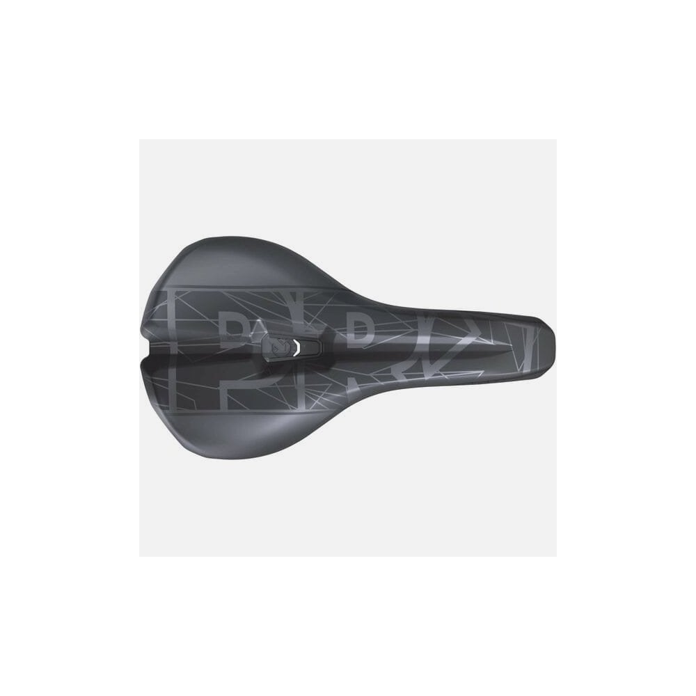 PRO MSN 1.3 Enduro saddle with carbon reinforced base and drainage port, designed for endurance mountain biking components.