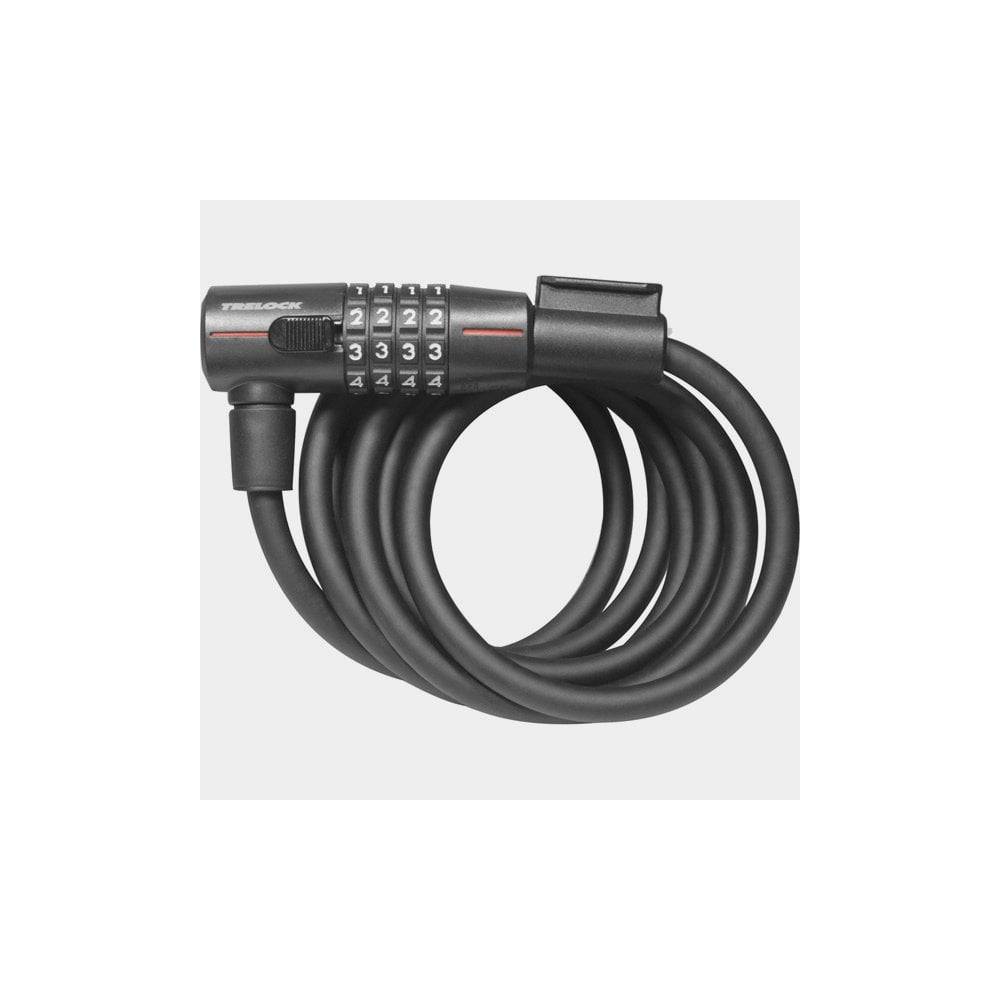Trelock SK210 combo security cable, 180cm x 10mm braided steel lock for bike security and theft prevention.