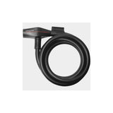 Trelock SK312 security cable lock in black, 180cm x 12mm with keys and mounting bracket for bicycle security.