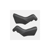 Pair of Shimano Ultegra ST-R8170 genuine bracket covers for shifter protection, showing close-up of black component covers.