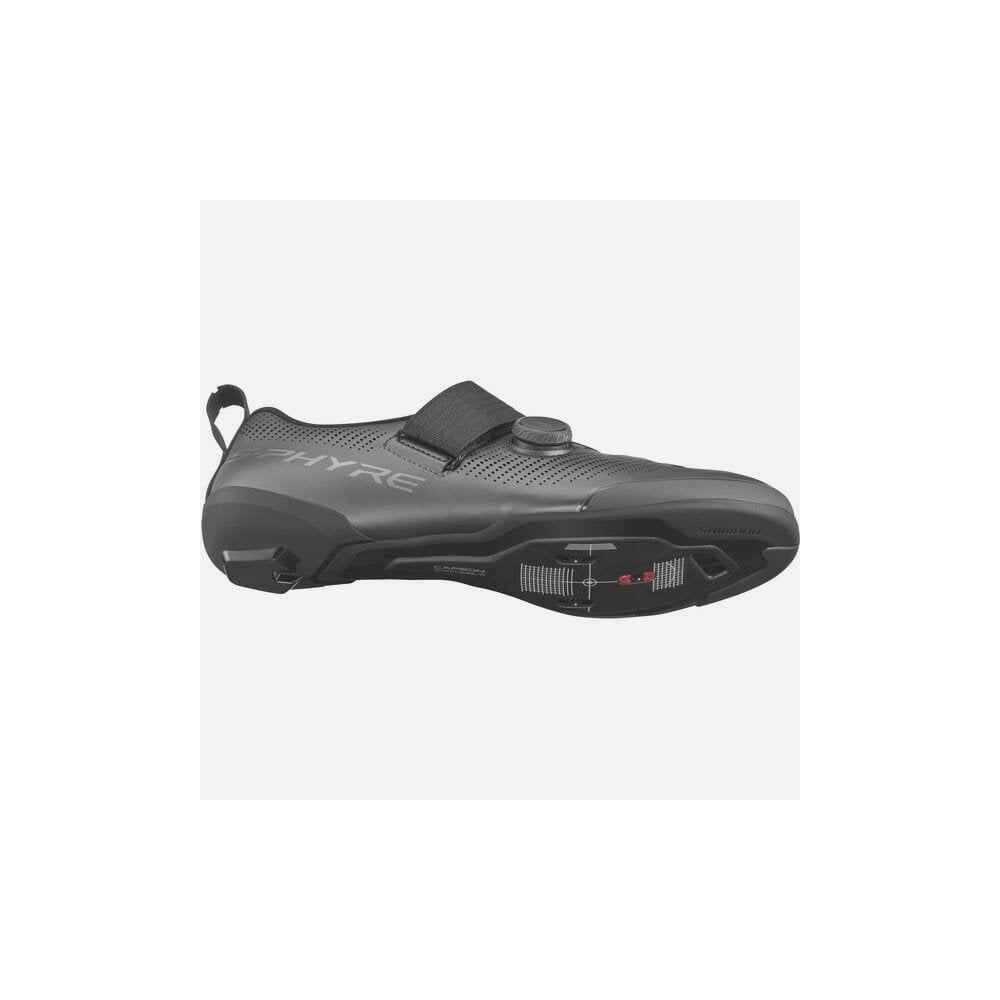 Shimano S-PHYRE TR9 triathlon road shoes with BOA Li2 dial, lightweight cycling shoes with sleek design and secure fit.