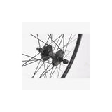 Black M Part Wheels MTB gravel front wheel with Shimano Deore 6B hub, QR, 100mm spacing, 650B TLR rim for mountain biking.