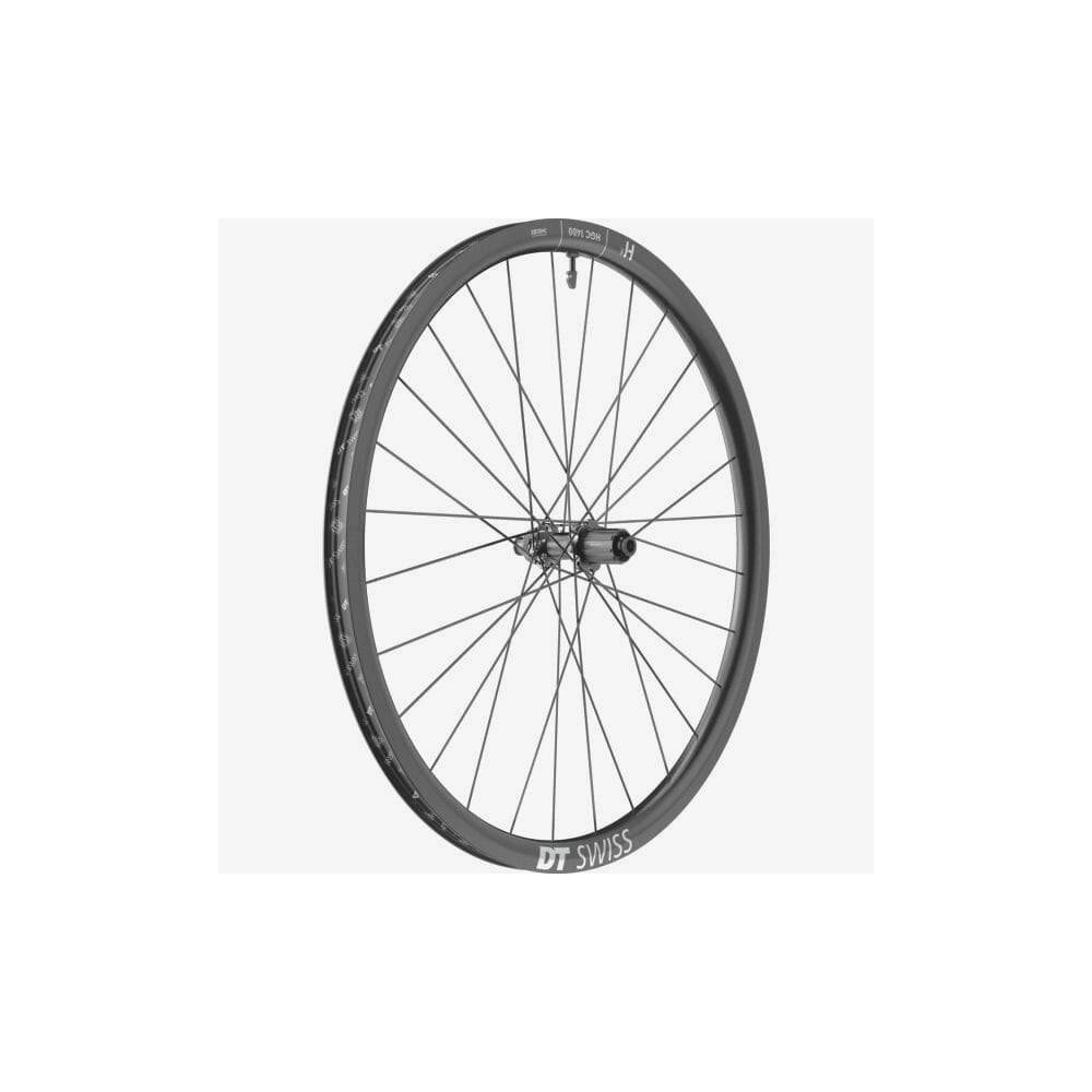 DT Swiss HGC 1400 HYBRID 700c rear disc brake wheel with 42x24mm rim and 148x12mm axle, bicycle component for hybrid bikes