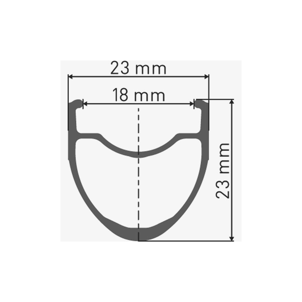 DT Swiss P 1800 SPLINE front clincher wheel for road bikes, tubeless-ready, with 23x18mm rim width, showcasing sleek bike components.