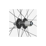 Shimano GRX WH-RX880 700C rear gravel bike wheel with 12-speed 12x142mm center lock disc brake for gravel riding.