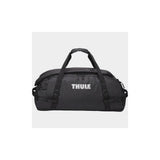 Thule Chasm Duffel Bag with convertible straps and durable wheels, designed for versatile travel and accessories.