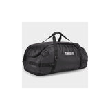 Thule Chasm duffel bag with convertible backpack straps, durable wheels, and rugged outdoor gear design for travel and adventures.