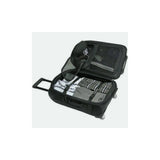 OGIO ONU-22 pannier bag with weather-resistant fabric, skate wheels, and expandable design for versatile accessories storage.