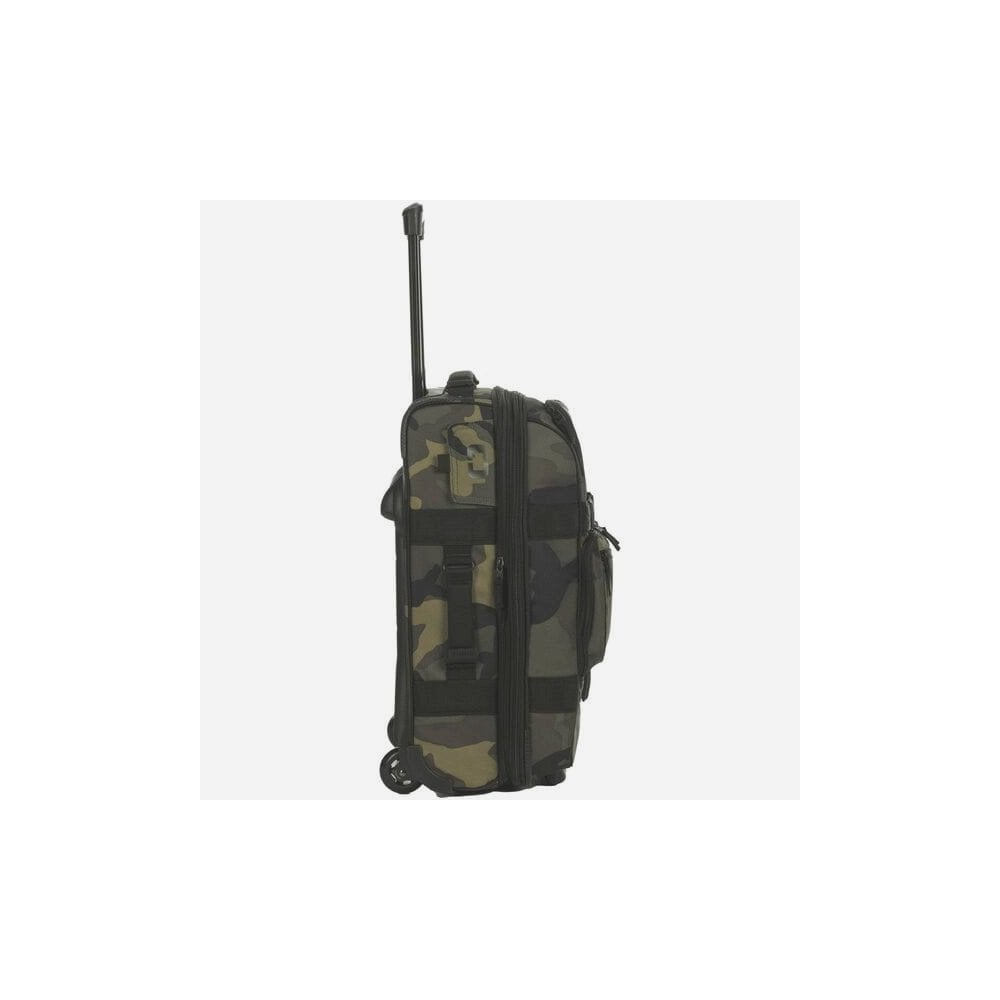 OGIO ONU-22 pannier bag with weather-resistant fabric, skate wheels, and expandable design for versatile accessories storage