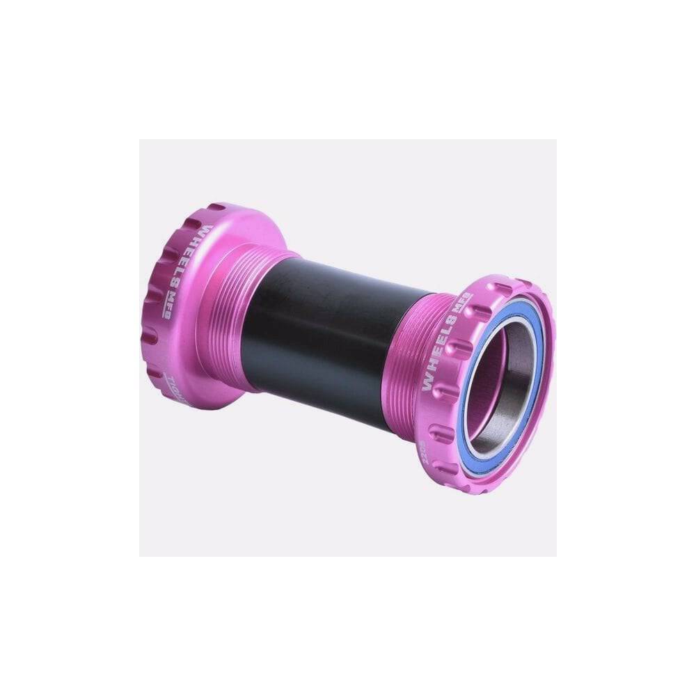 Wheels Manufacturing BSA threaded bottom bracket with ABEC-3 bearings for 30mm cranksets, showing the bearing and threading details.
