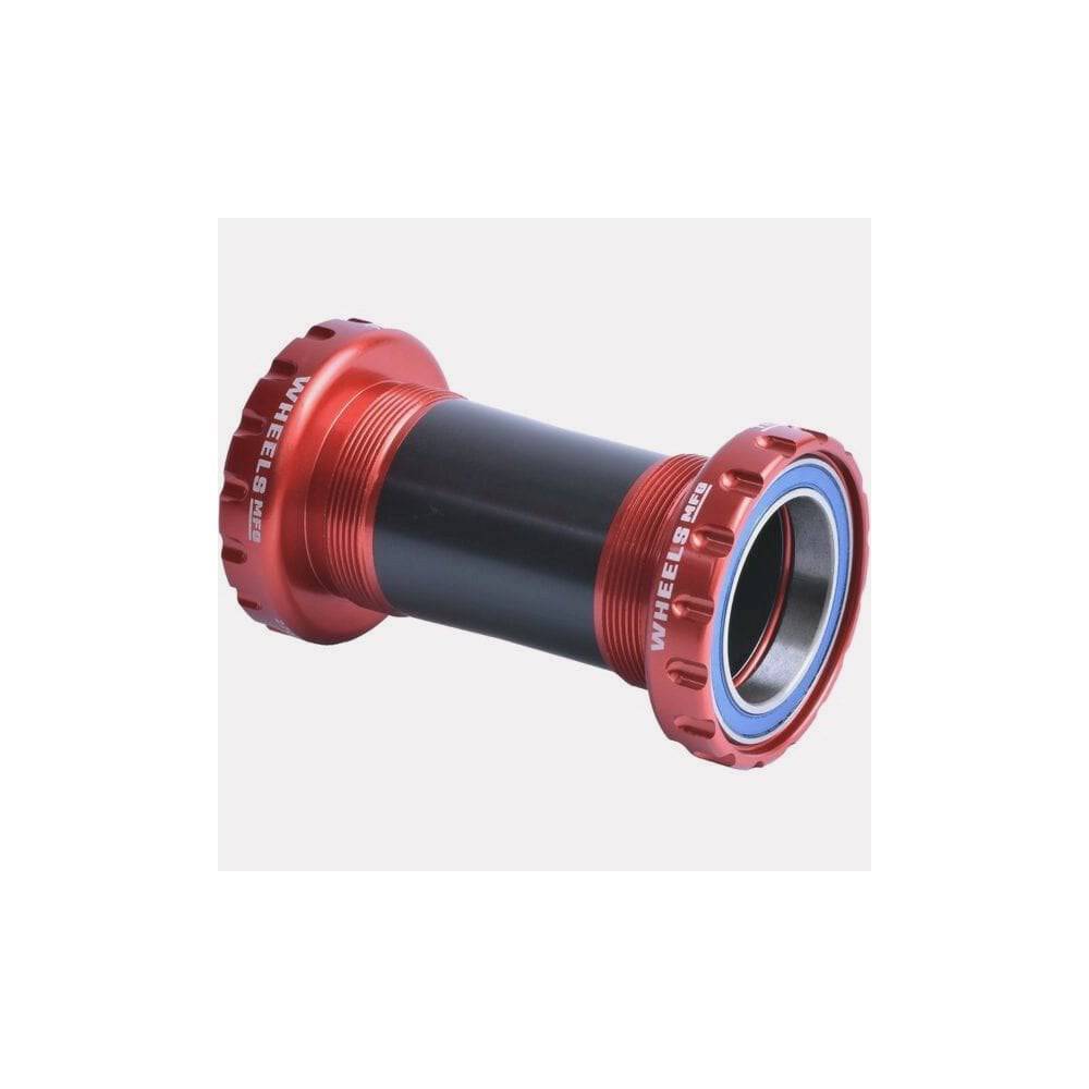 Wheels Manufacturing BSA threaded bottom bracket with ABEC-3 bearings for 30mm cranksets, showcasing the bearing and threaded shell.