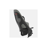 Thule Yepp 2 Maxi child bike seat with HD rack mount and click-in system, designed for secure and comfortable riding.
